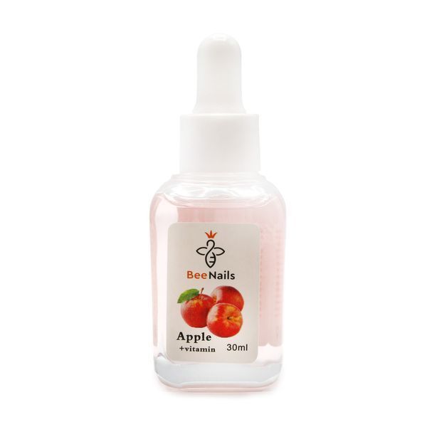 Суха олія для кутикули з піпеткою з ароматом яблука Bee Nails 30ml Nat-0488 фото