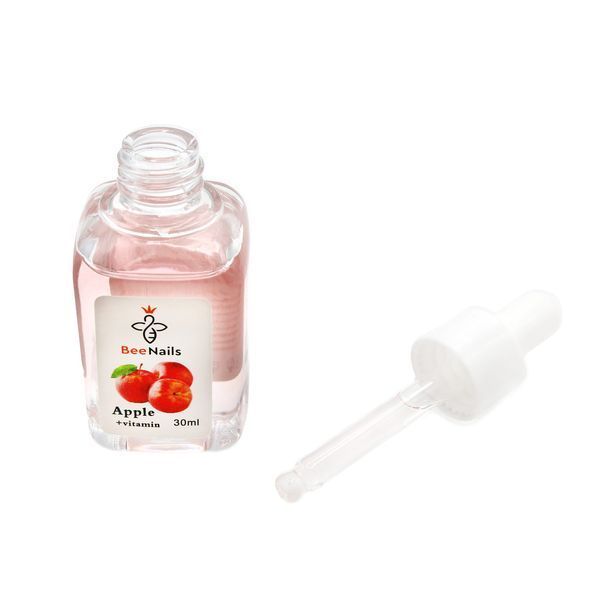 Суха олія для кутикули з піпеткою з ароматом яблука Bee Nails 30ml Nat-0488 фото