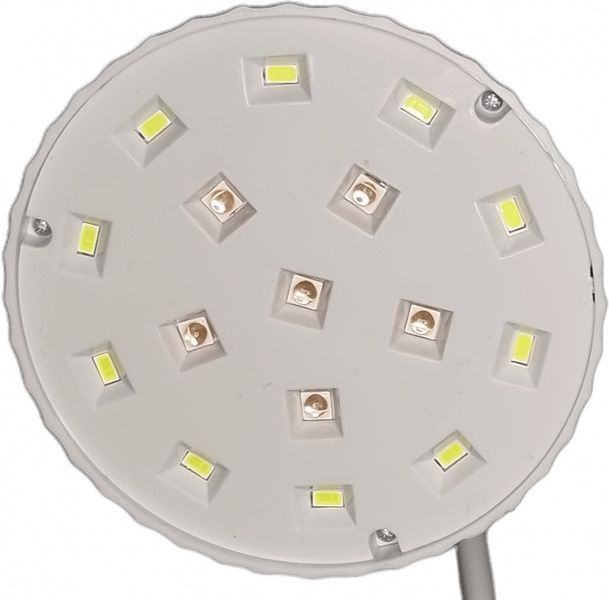 UV/LED Лампа для маникюра сушки геля и гель-лака Лотос 28 W работает от аккумулятора, Белая 006732 фото