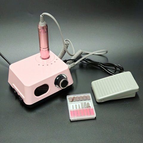 Фрезер для манікюру та педикюру ZS-609 на 65Вт. 45000об/хв. Pink Nat-0002 фото