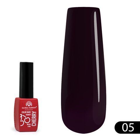 База для ногтей Global Fashion Cherry Rubber Base №04, 8мл. 009806 фото