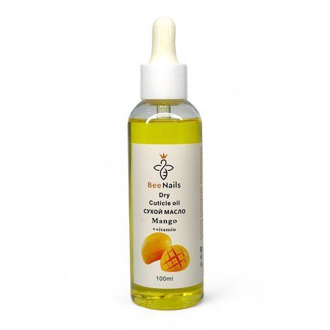 Сухое масло для кутикулы с пипеткой с ароматом манго Bee Nails 100ml Nat-0489 фото