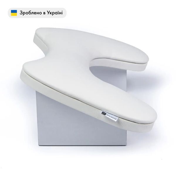 Маникюрная подставка для рук ортопедическая (Подлокотник) ECO STAND BUTTERFLY на ножках, белый Nat-0101 фото