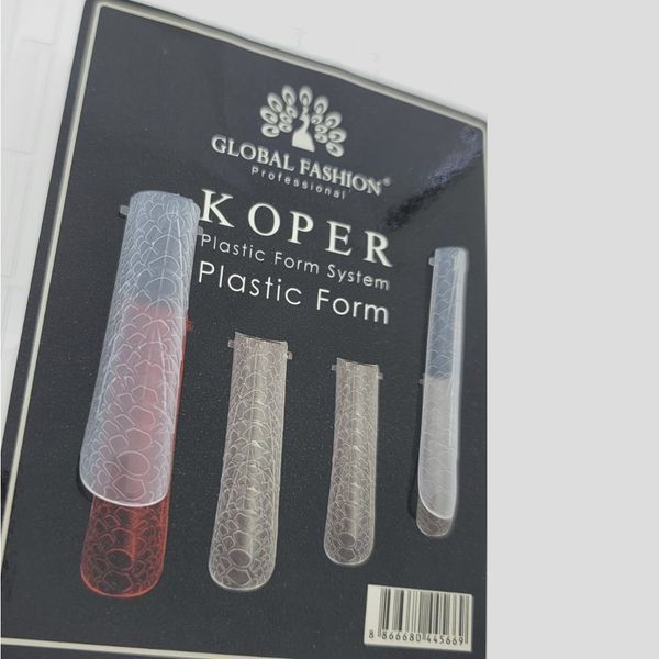Верхні багаторазові форми Koper Global Fashion 120шт. Середній квадрат принт змії Nat-0151 фото