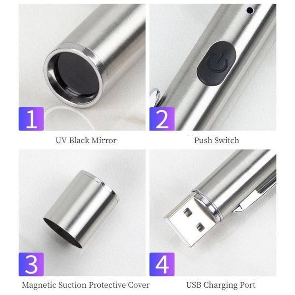 UV лампа-ліхтарик для гель-лаку, USB 009575 фото