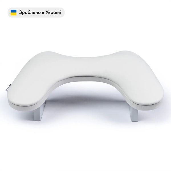 Маникюрная подставка для рук ортопедическая (Подлокотник) ECO STAND BUTTERFLY на ножках, белый Nat-0101 фото