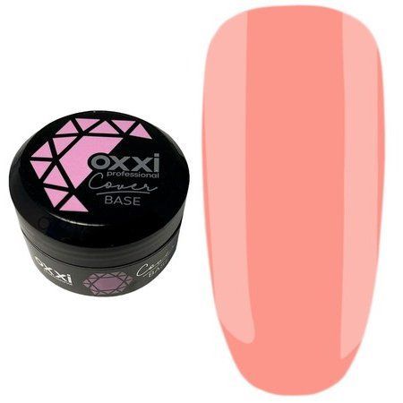 Камуфлирующая база для гель-лака Oxxi Professional Cover Base 30 мл № 02 персиковая 004661 фото