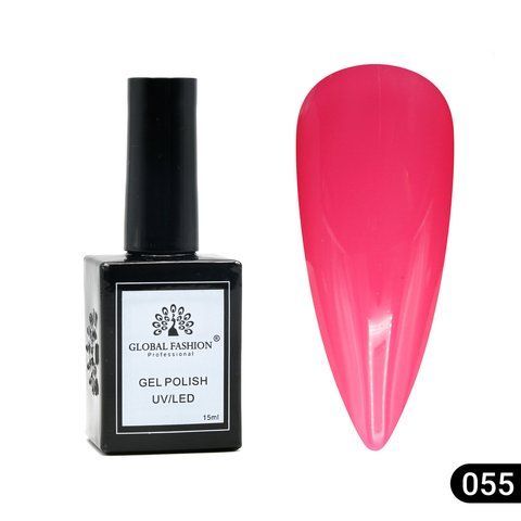 Гель-лак Global Fashion Elite Glow 15ml №055 Nat1318 фото