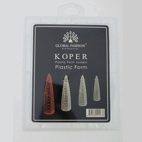 Верхние многоразовые формы Koper Global Fashion 120шт. Стилет принт змеи Nat-0152 фото