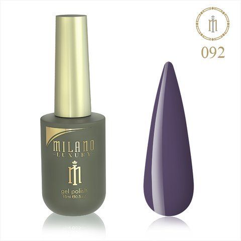 Гель-лак MILANO LUXURY 15 мл No 092 (Смородиновий макарун) 01357/92 фото