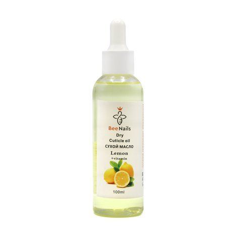 Сухое масло для кутикулы с пипеткой с ароматом лимона Bee Nails 100ml Nat-0490 фото