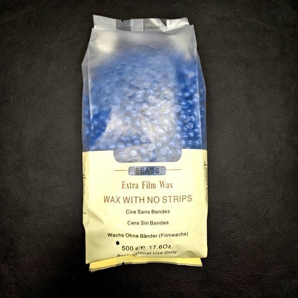 Гарячий віск у гранулах Extra Film Wax BEADS , 500 г Синій 005020 фото