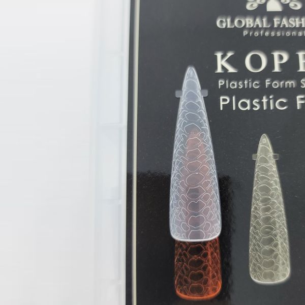 Верхние многоразовые формы Koper Global Fashion 120шт. Стилет принт змеи Nat-0152 фото