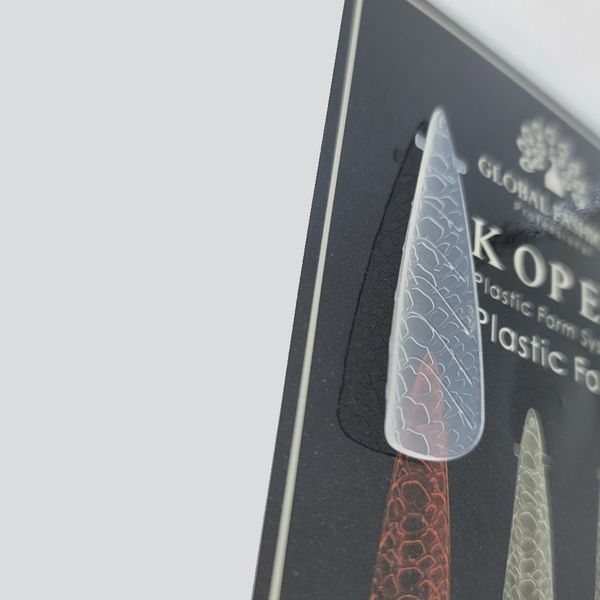 Верхние многоразовые формы Koper Global Fashion 120шт. Стилет принт змеи Nat-0152 фото