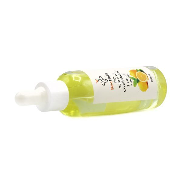 Сухое масло для кутикулы с пипеткой с ароматом лимона Bee Nails 100ml Nat-0490 фото