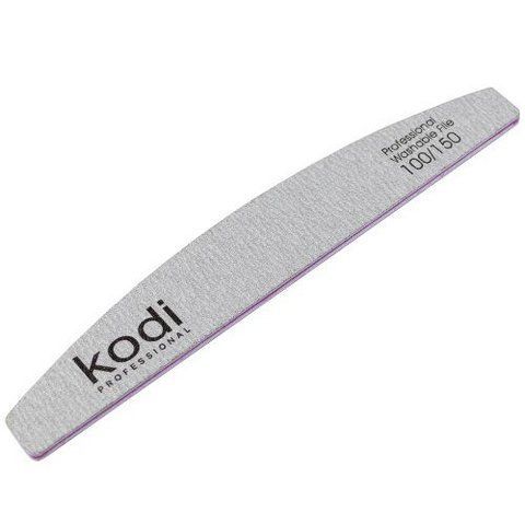Пилка для нігтів KODI 'Півмісяць' 100/150 (колір: сірий, розмір: 178/28/4) 007544 фото