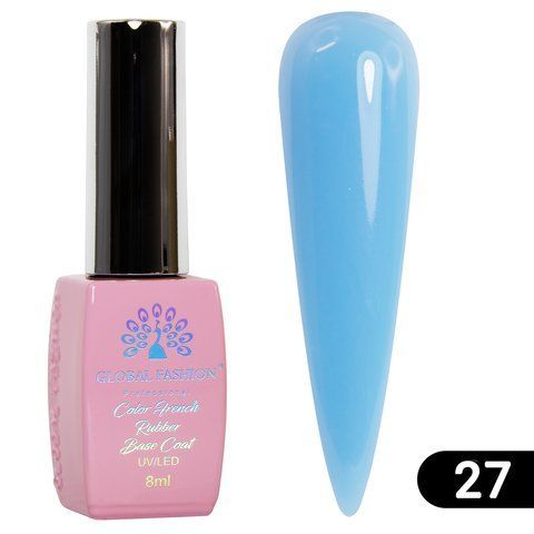 Цветная френч база для геля лака GLOBAL FASHION ,Color French Base 8ml №27 006057 фото