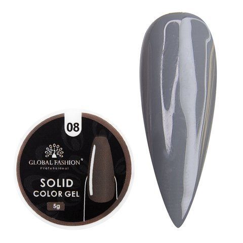 Гель-краска повышенной плотности, Solid color gel Global Fashion 5г, №8 005822 фото
