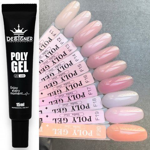 Полігель Designer Professional 15мл. F13 Frost Pink 009085 фото