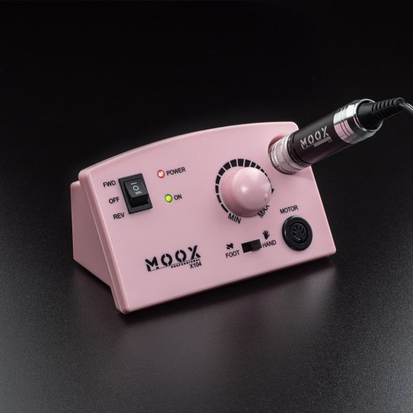 Фрезер Moox Professional X104 на 45 000 об/хв. та 65W. для манікюру та педикюру (Рожевий) 007973 фото