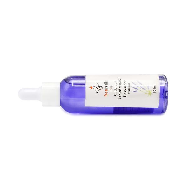 Сухое масло для кутикулы с пипеткой с ароматом лаванды Bee Nails 100ml Nat-0491 фото