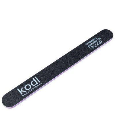 Kodi Professional №51 Пилка для ногтей прямая 180/220 (цвет: черный, размер:178/19/4) 01295 фото
