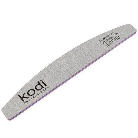 Пилка для нігтів KODI 'Півмісяць' 100/180 (колір: сірий, розмір: 178/28/4) 007545 фото