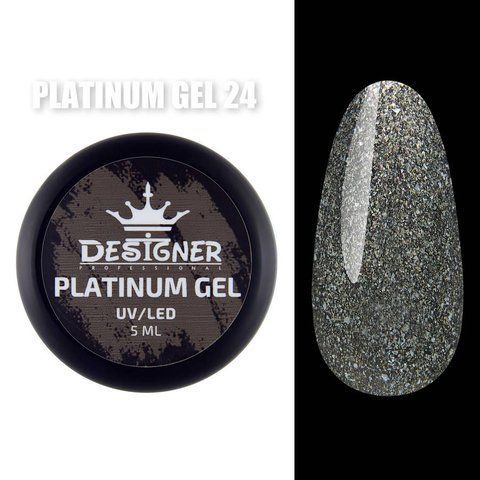 Designer Professional Platinum Gel № 24 с шиммером, 5 мл. 001731 фото