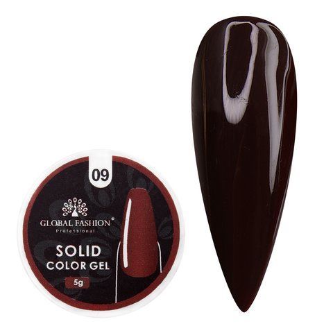 Гель-краска повышенной плотности, Solid color gel Global Fashion 5г, №9 005823 фото