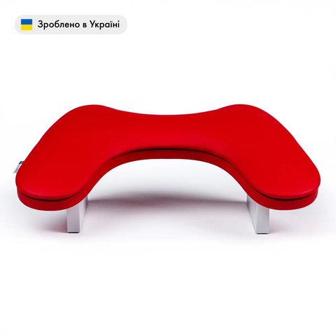 Манікюрна підставка для рук ортопедична (Підлокітник) ECO STAND BUTTERFLY на ніжках RED B-Red01 фото