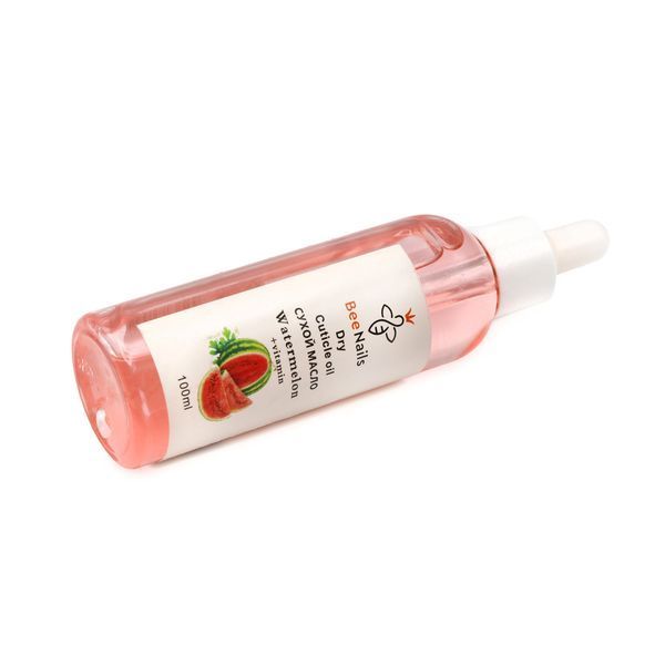 Суха олія для кутикули з піпеткою з ароматом кавуна Bee Nails 100ml Nat-0492 фото