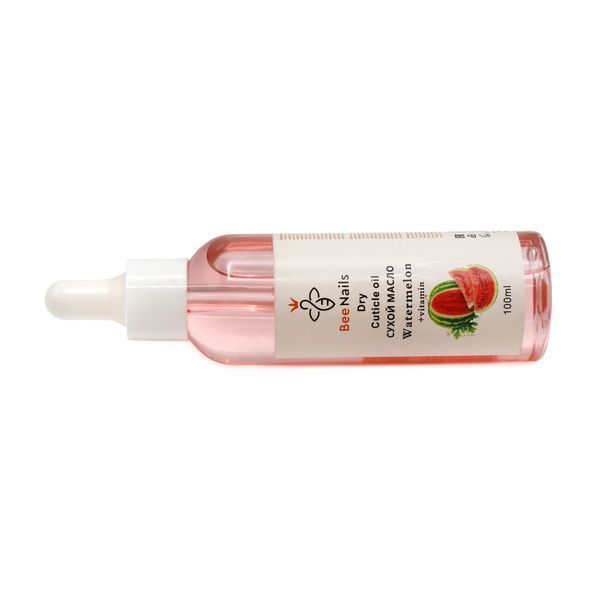 Суха олія для кутикули з піпеткою з ароматом кавуна Bee Nails 100ml Nat-0492 фото