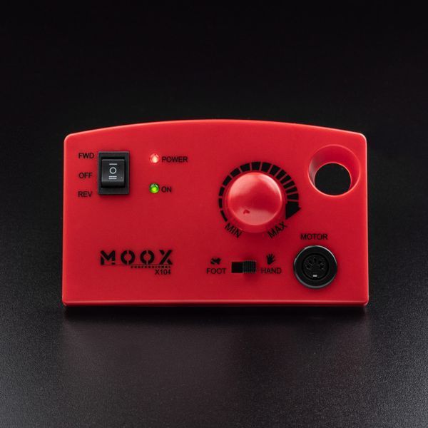 Фрезер Moox Professional X104 на 45 000 об/хв. та 65W. для манікюру та педикюру (Червоний) 007974 фото