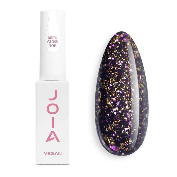 Топ для гель-лака Mica Gloss Top No Wipe, глянцевый, JOIA vegan, 8 мл 007695 фото