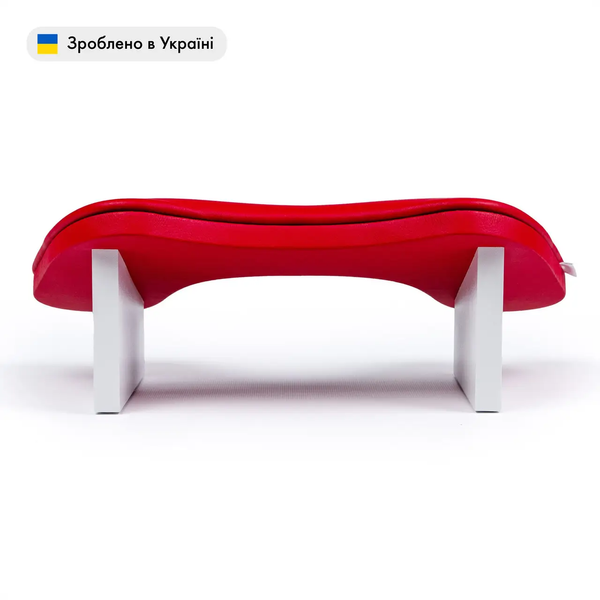 Маникюрная подставка для рук ортопедическая (Подлокотник) ECO STAND BUTTERFLY на ножках RED B-Red01 фото