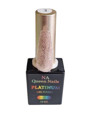 Гель-лак Queen Nails Platinum 10мл. № 03 Nat-0693 фото