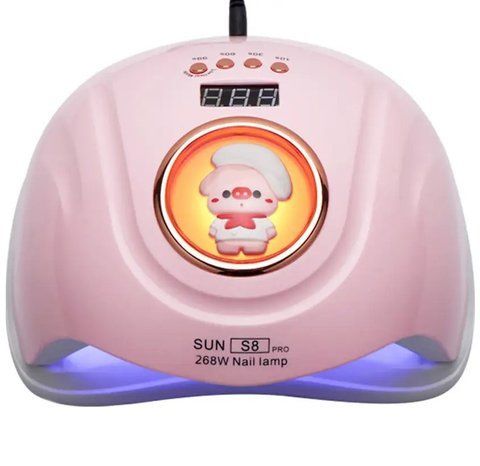 UV-LED манікюрна лампа SUN S8 PRO 268 Вт. Рожева 004377 фото