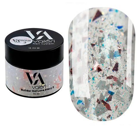 Гель для нарощування 15 мл Builder Gel Love Story Valeri №03 Nat-0792 фото