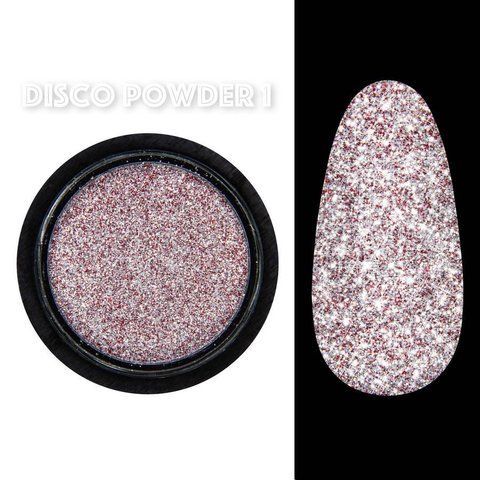 Світловідбивна втирка (пігмент) Designer Professional для дизайну нігтів Disco powder No 01 04192 фото