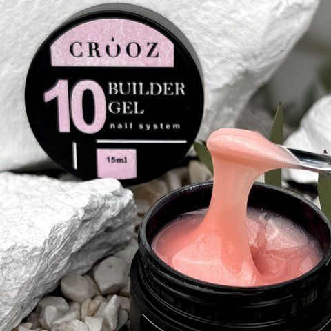 Гель для нарощування з шимером Bilder Gel Crooz №10 NUDE 15мл. 004176 фото