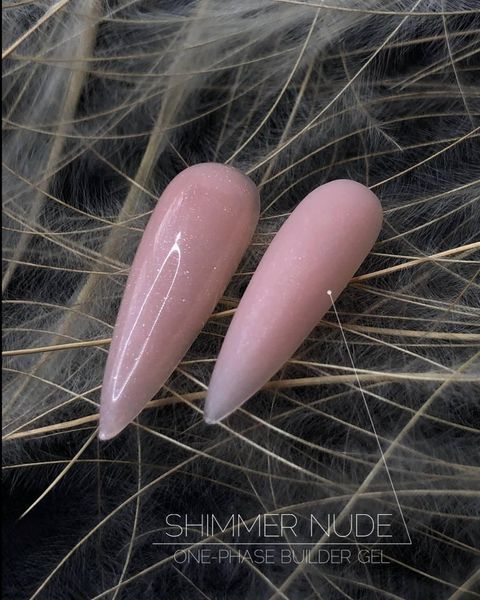 Гель для наращивания с шиммером Bilder Gel Crooz №10 NUDE 15мл. 004176 фото