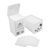 Безворсові серветки Designer 200 шт. (WHITE) перфоровані Square Smart Wipes Nat-0244 фото