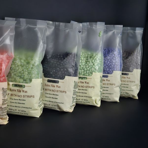 Горячий воск в гранулах Extra Film Wax BEADS , 500 г Светло-синий 005023 фото