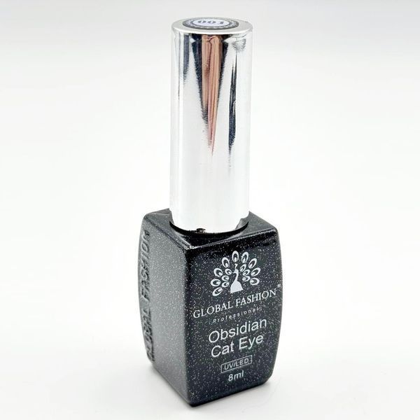 Гель лак кошачий глаз Global Fashion Obsidian Cat Eye 8мл. №002 Nat-0939 фото
