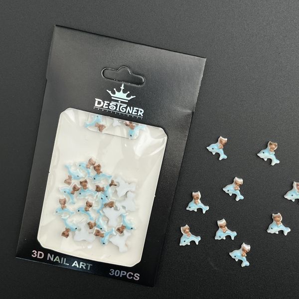 Об'ємний декор Designer Professional для дизайну котик на дельфіні M6 Nat-0342 фото