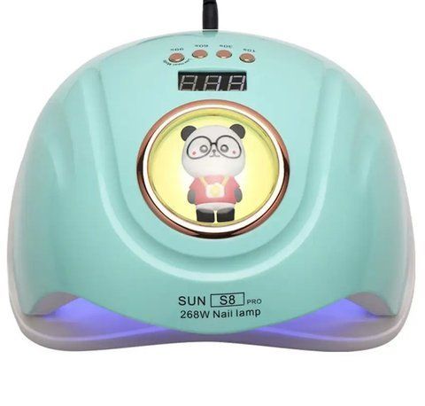 UV-LED манікюрна лампа SUN S8 PRO 268 Вт. М'ятна 004378 фото