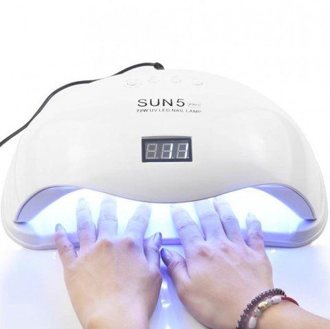 UVLED лампа для манікюру SUN 5 PRO на дві руки 72 Вт. 01045 фото