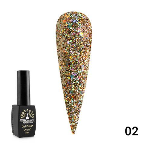 Гель лак Diamond Ball Global Fashion 8 мл. 002 Nat-0893 фото