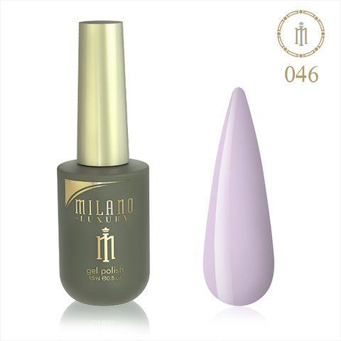 Гель лак MILANO LUXURY 15 мл № 046 (Очень бледный фиолетовый) 01357/46 фото