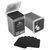 Безворсовые салфетки Designer 200 шт. (BLACK) перфорированные Square Smart Wipes Nat-0245 фото